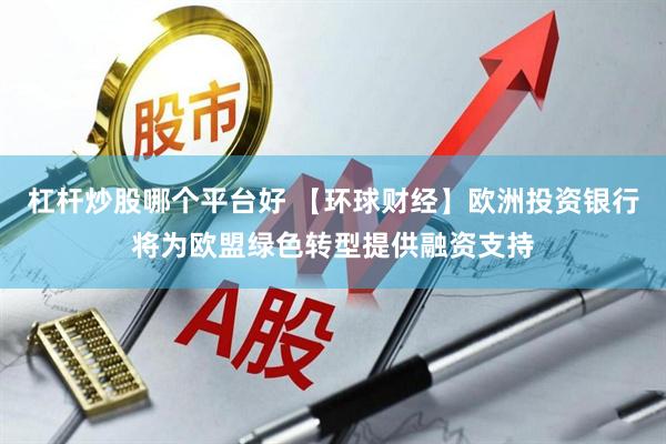 杠杆炒股哪个平台好 【环球财经】欧洲投资银行将为欧盟绿色转型提供融资支持